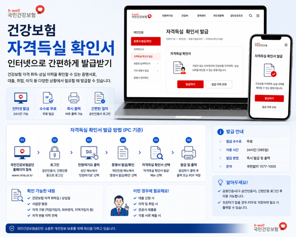 건강보험 자격득실확인서