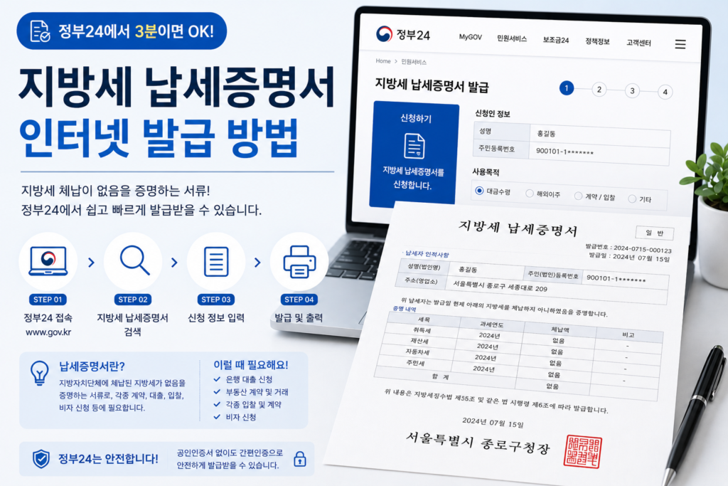 지방세 납세증명서