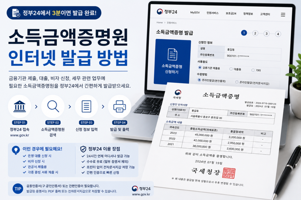 소득금액증명원